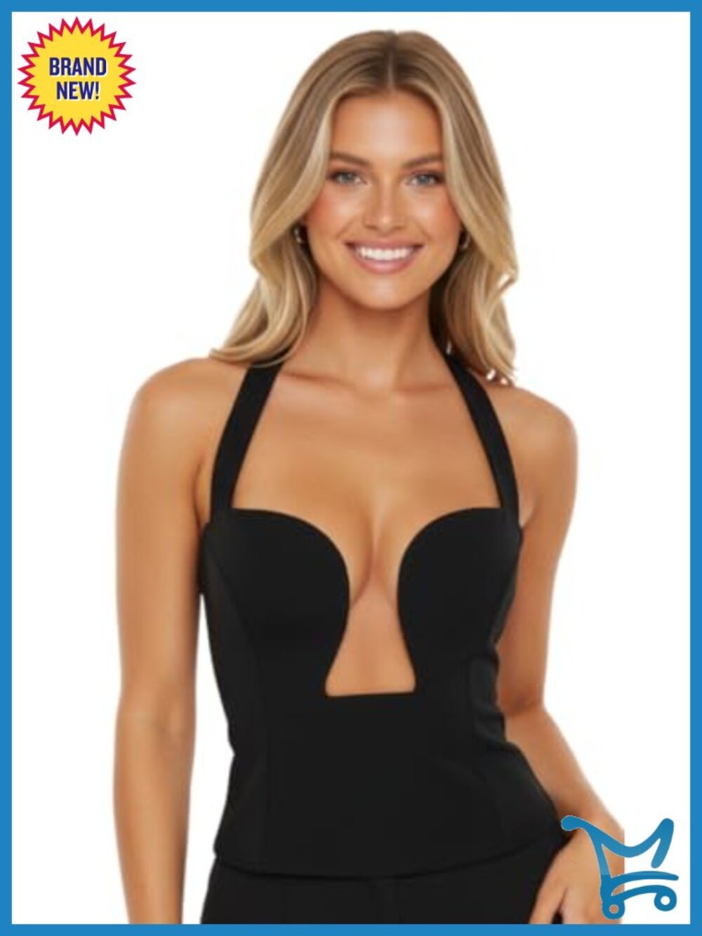 Women's Halter Tank Top Sleeveless Backless Ruched Crop Top Polyester